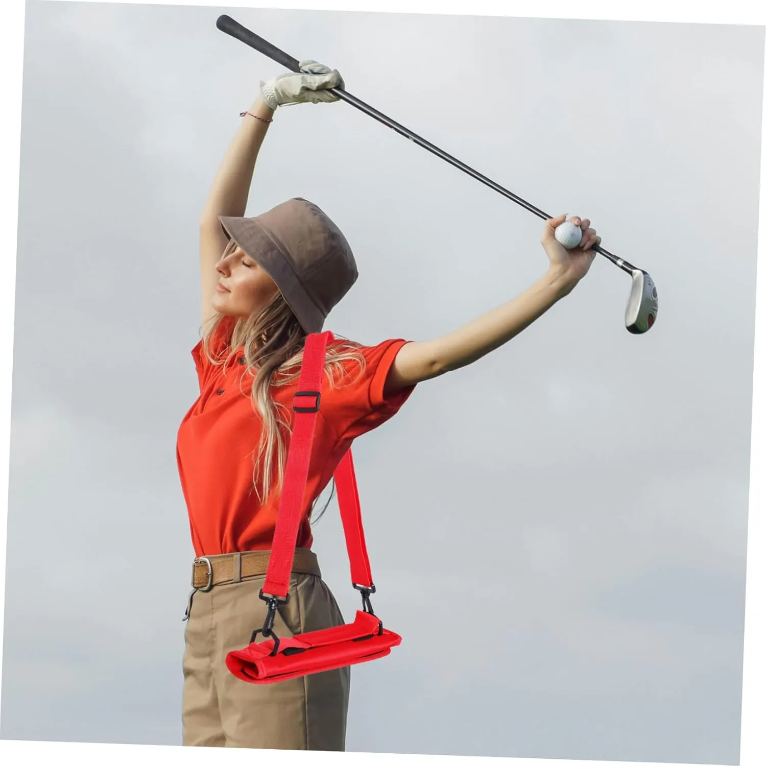 Kisangel Golf Club Bag Portable Clubs Waterproof First Strap Carry Shoulder Golf Bag Padded Practice for Covers