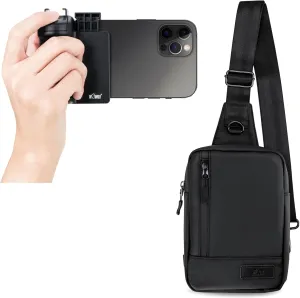 KIWIFOTOS Phone Camera Grip Handle Holder   Mini Crossbody Sling Bag for Women Chest Bag Water
