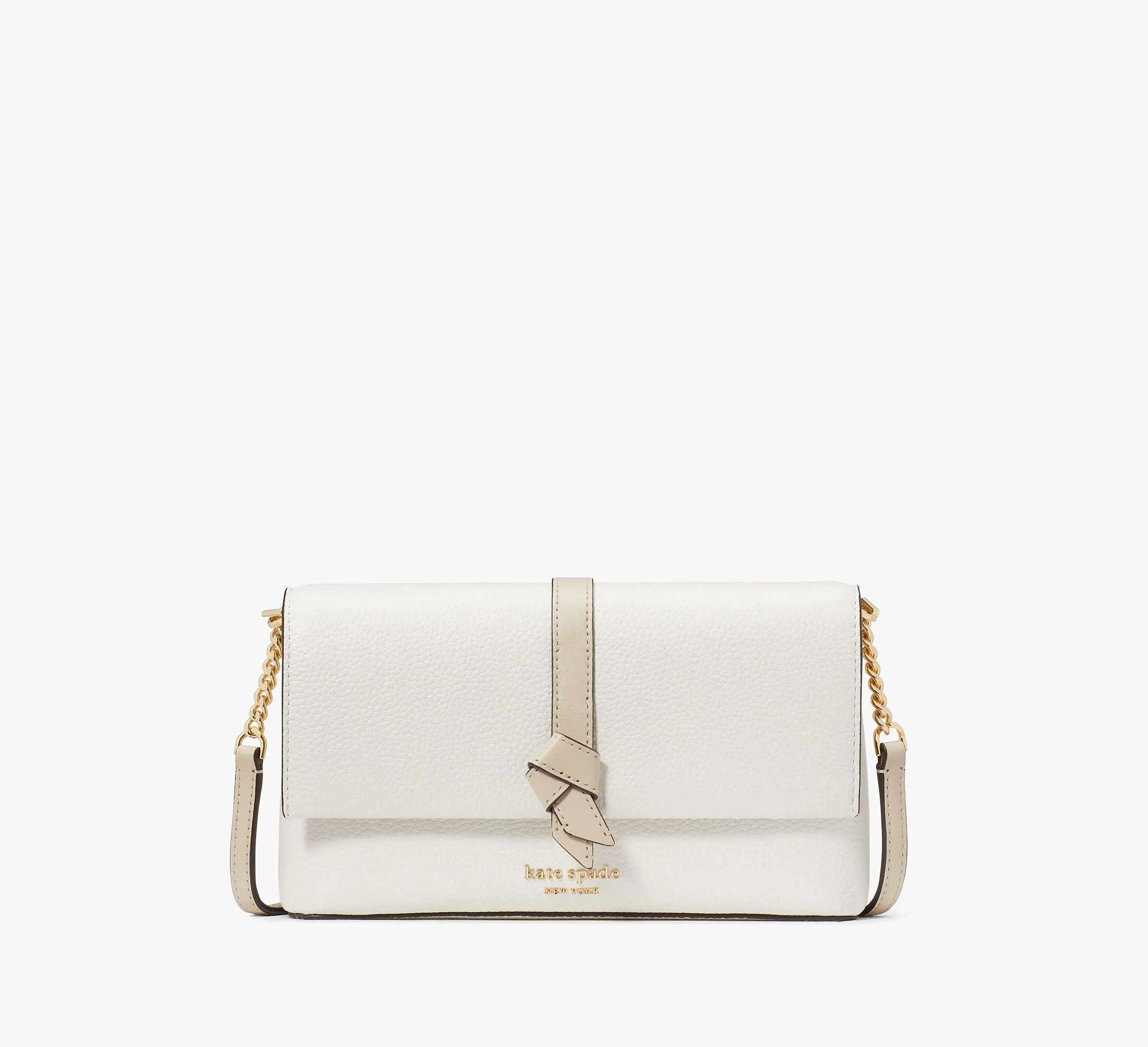 Knott Colorblocked Flap Chain Crossbody
