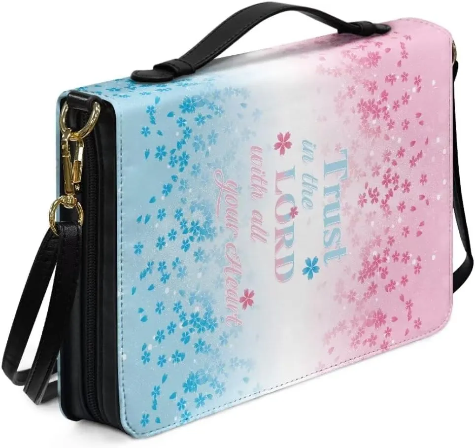 Kuiaobaty Bible Cover PU Leather Bible Carring Bag Crossbody Bible Protective Holder
