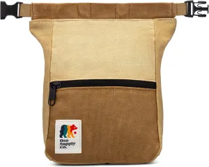 Kulshan Bouldering Bucket, Large Size Chalk Bag for Rock Climbing, Chalk Pot with Magnetic Roll Down Closure, Brush Loop, Zippered Pockets for Climbers