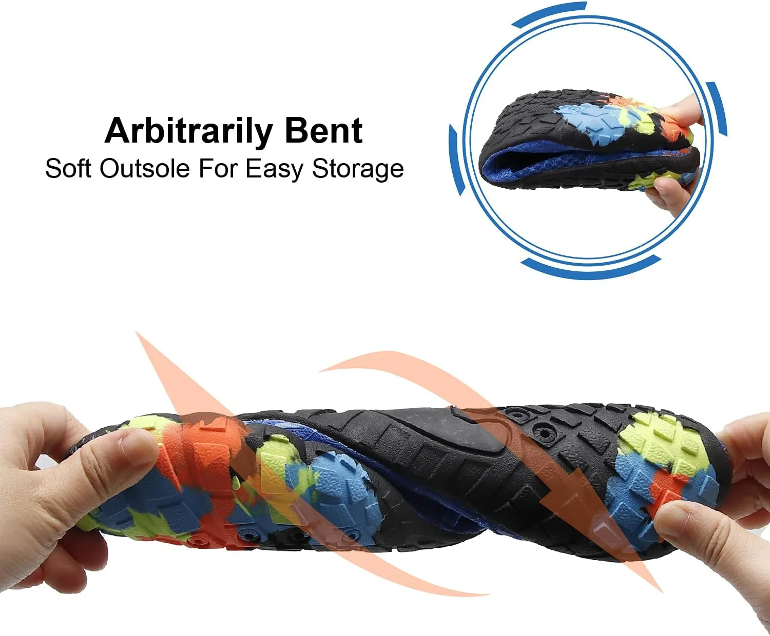 L-RUN Barefoot Water Shoes Women Mens Aqua Sock Athletic Hiking Water Sports Shoes for Swim Beach Pool Sand Diving Walking