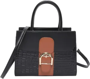 Lady's contrasting shoulder crossbody bag