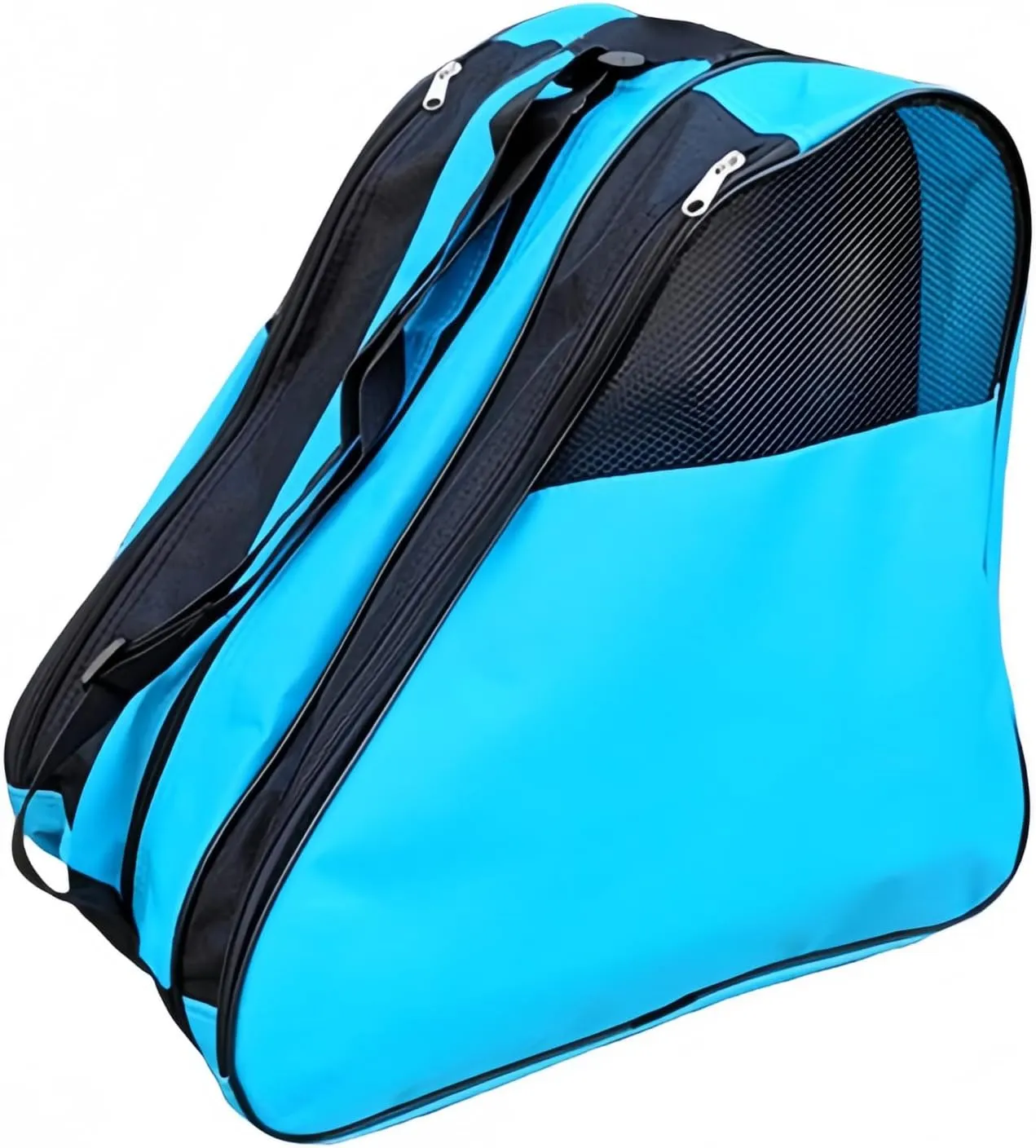 Large Capacity Roller Skate Bag and Ice Skate Blade Cover Set Ice Skating Bag with Side Pockets & Name Card Holder Skate Guards for Hockey Figure and Ice Skates Blade Protector