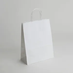 Large White Takeaway Paper Bags With Twisted Handles x200