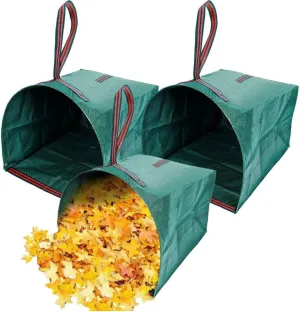 Leaf Collector,Reusable Yard Waste Bags 3 PACK,40 Gallons Leaf Bag Holder,Collapsible Garden Bags, Reuseable Heavy Duty Lawn and Leaf Bag, Yard Garden Bags for Leaves Lawn Grass Clippings
