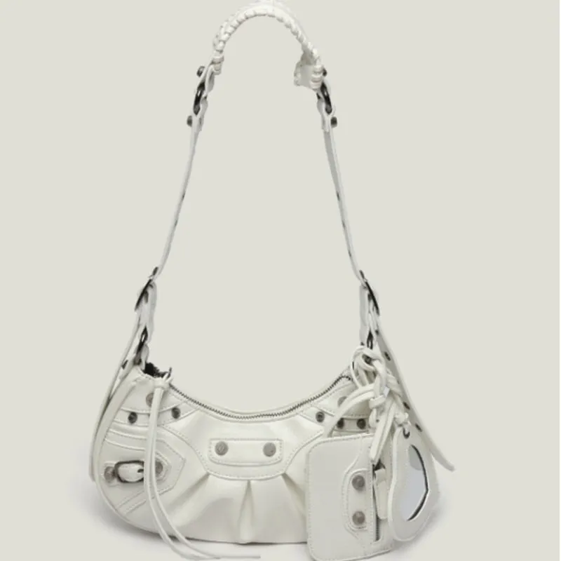 Leather Crossbody/Shoulder Bag With Card Holder And Mirror