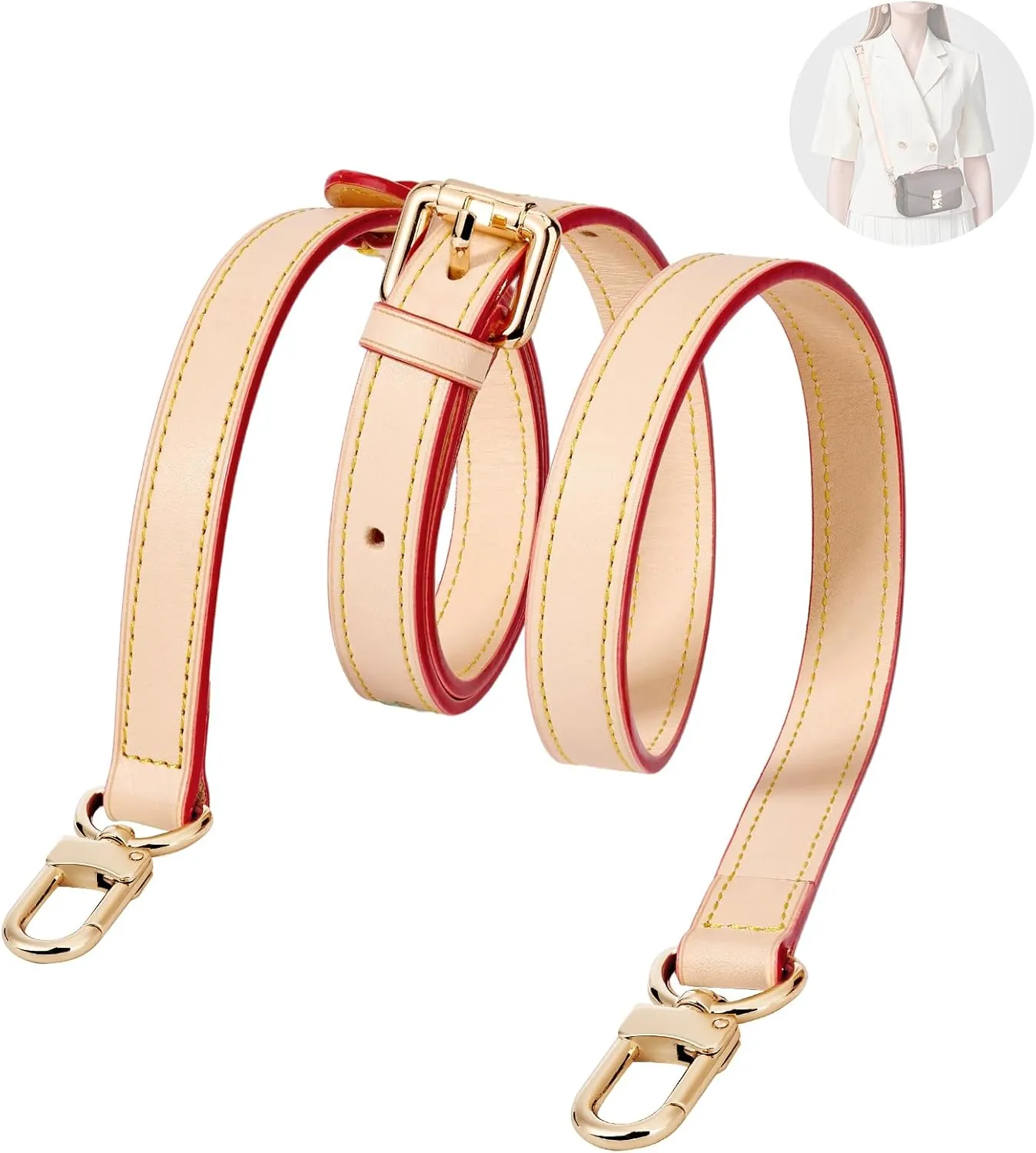 Leather Replacement Bags Strap Crossbody Shoulder Strap for Speedy Women