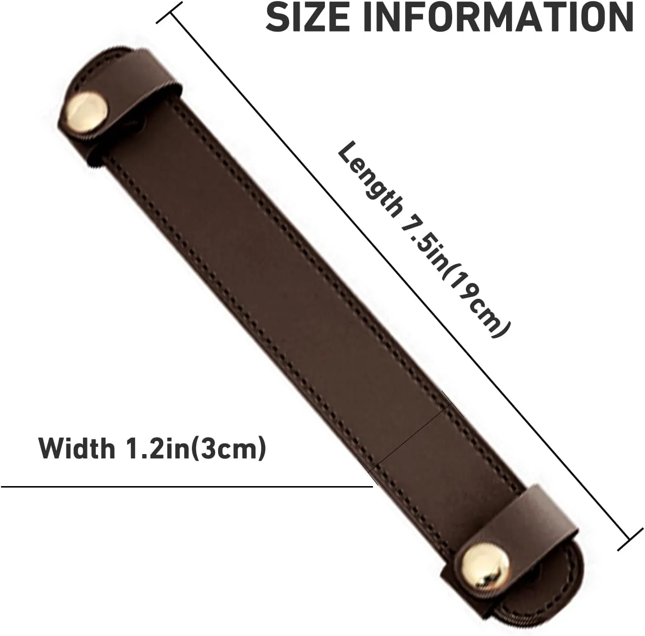 Leather Shoulder Strap Pad Replacement,Cushion Strap Pads Detachable Cover for Tote Bag (Brown-pro)