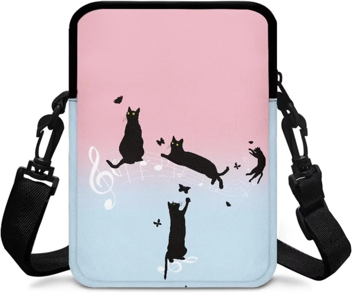 LedBack Cossbody Bag Messenger Bag Crossbody Bag Double Handbag Purse Shoulder Bag with Front Pocket for Women Men