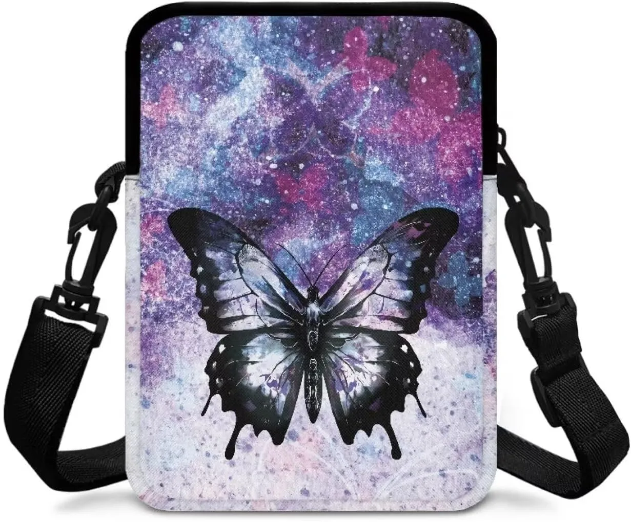 LedBack Fashion Cossbody Messenger Bag Double Clip Crossbody Bag Handbag Purse Shoulder Bag Pretty Gift