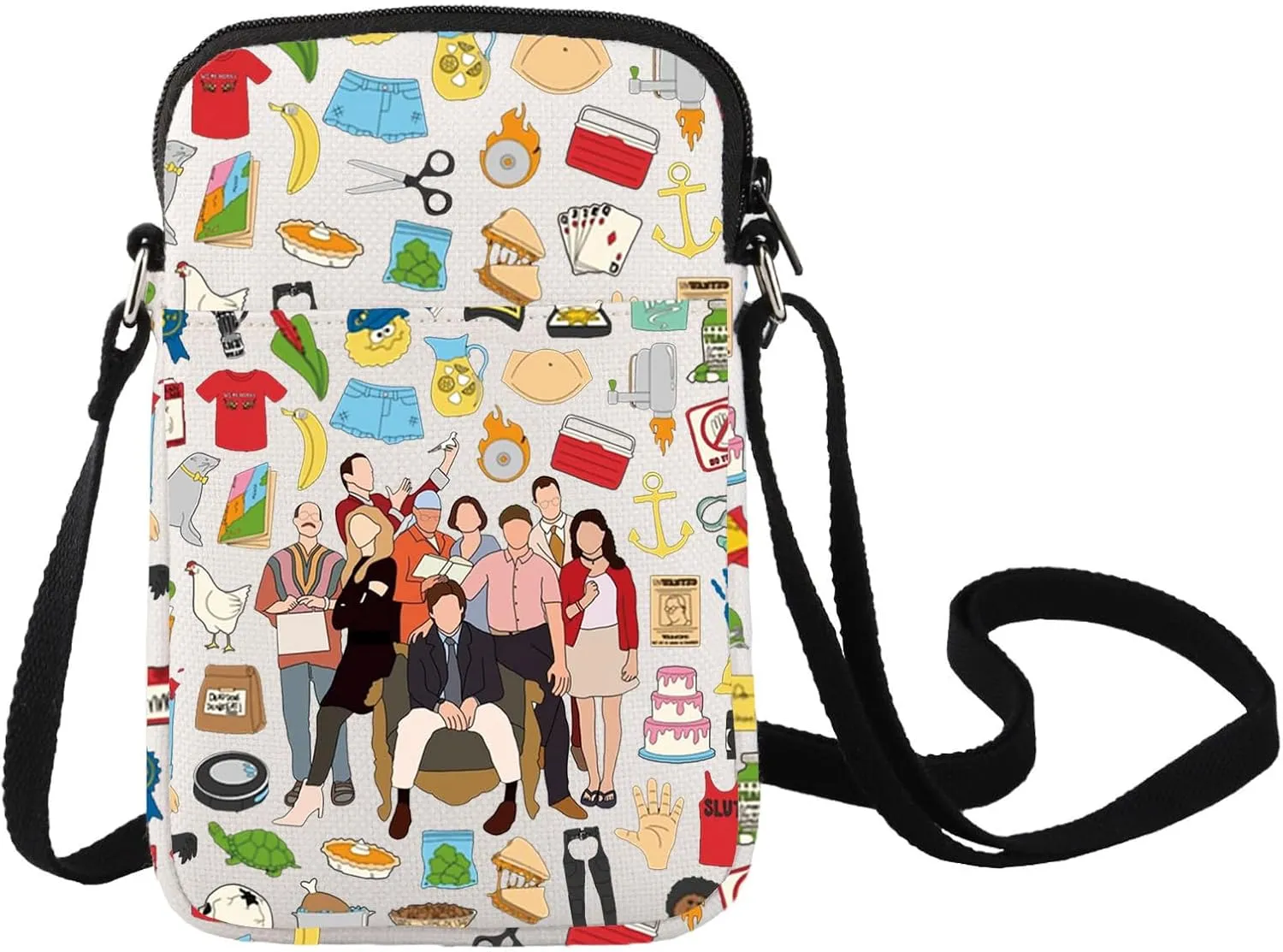 LEVLO Arrested TV Show Crossbody Bag Michael & Gob Fans Gift Arrested Bluth Family Shoulder Bag Arrested TV Show Merchandise