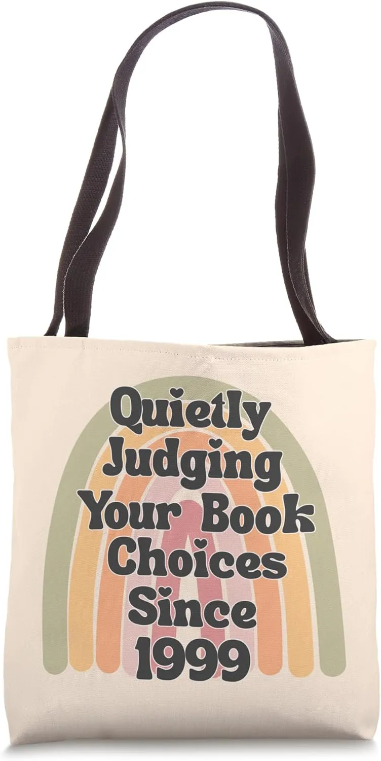 Librarian Assistant Quietly Judging Your Book Choices Tote Bag