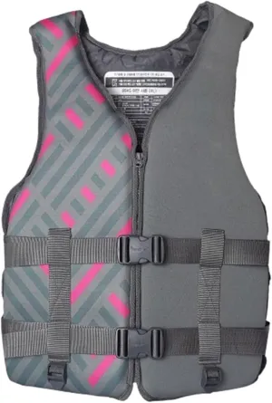 Life Jackets with Adjustable Waistband and Zipper, Swim Vest with Leg Straps for Boating Fishing Surfing(Grey,Large)