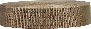 Lightweight Polypropylene Webbing - Poly Strapping for Outdoor DIY Gear Repair, Pet Collars, Crafts – 1 Inch by 10, 25, or 50 Yards, Over 20 Colors
