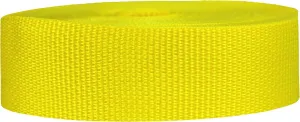 Lightweight Polypropylene Webbing - Poly Strapping for Outdoor DIY Gear Repair, Pet Collars, Crafts – 1.5 Inch by 10, 25, or 50 Yards, Over 20 Colors