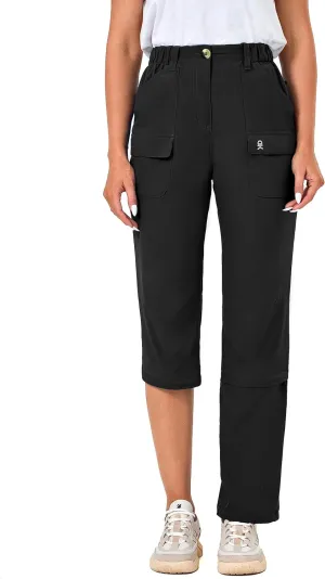 Little Donkey Andy Women's Convertible Hiking Pants Zip-Off Quick Dry Stretch Pants Travel Camping Fishing