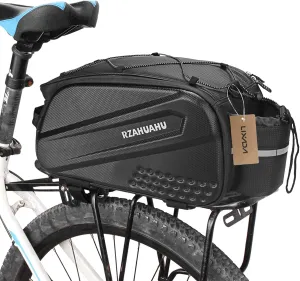 Lixada Bicycle Pannier Bag Waterproof Bike Rear Rack Bag Portable Bike Seat Carrier Bag Road Bike Storage Bag