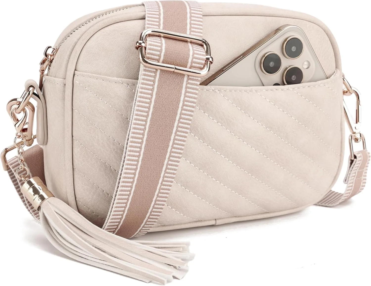 lola mae Quilted Crossbody Bag, Trendy Design Shoulder Purse