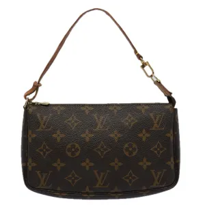 Louis Vuitton Pochette Accessoire  Canvas Clutch Bag ()