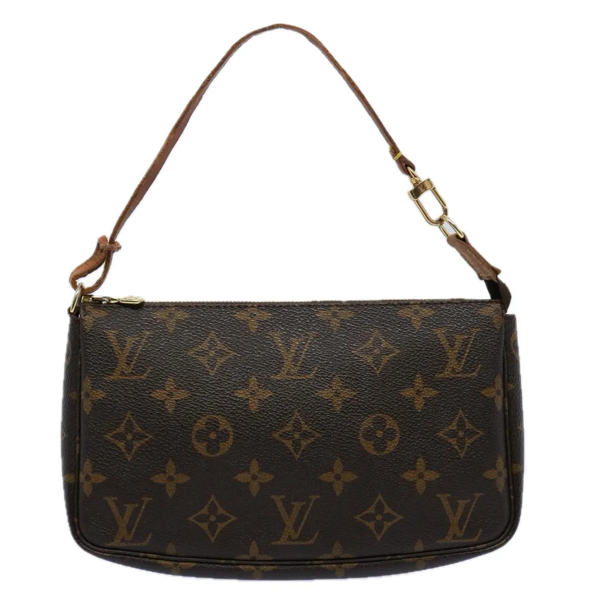 Louis Vuitton Pochette Accessoire  Canvas Clutch Bag ()