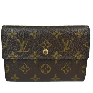 Louis Vuitton Porte Tresor Etui Papier  Canvas Wallet  ()