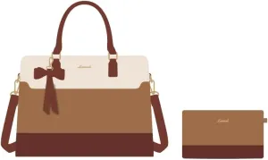 LOVEVOOK Laptop Tote Bag for Women,Leather Work Bag, Waterproof Business Teacher Bag,Large Computer Handbag Purse Briefcase,Office Gifts for Women