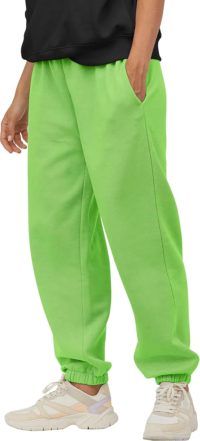 Ma Croix Mens Lightweight Sweatpants with Pockets Elastic Waist Fleece Jogger