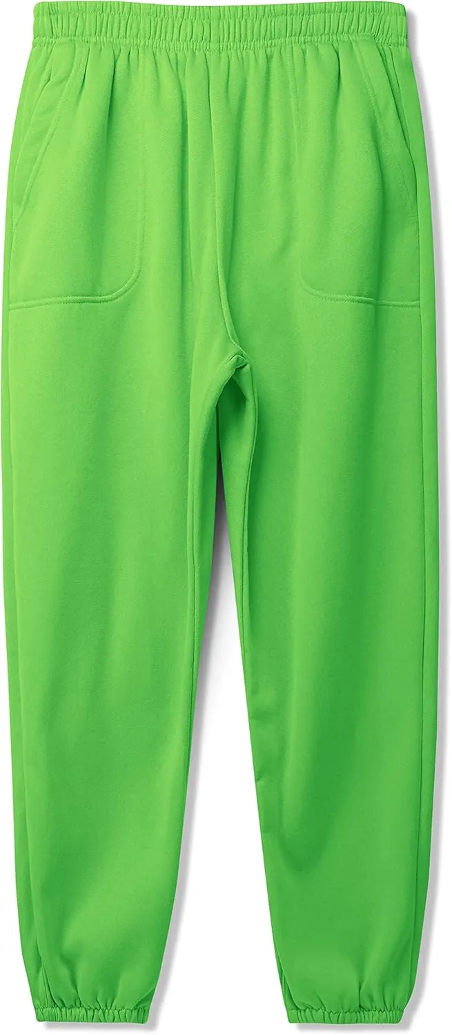 Ma Croix Mens Lightweight Sweatpants with Pockets Elastic Waist Fleece Jogger