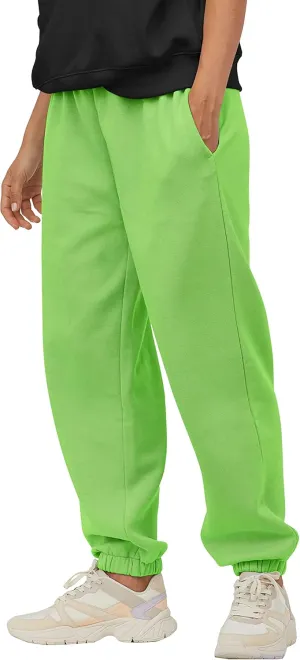 Ma Croix Mens Lightweight Sweatpants with Pockets Elastic Waist Fleece Jogger