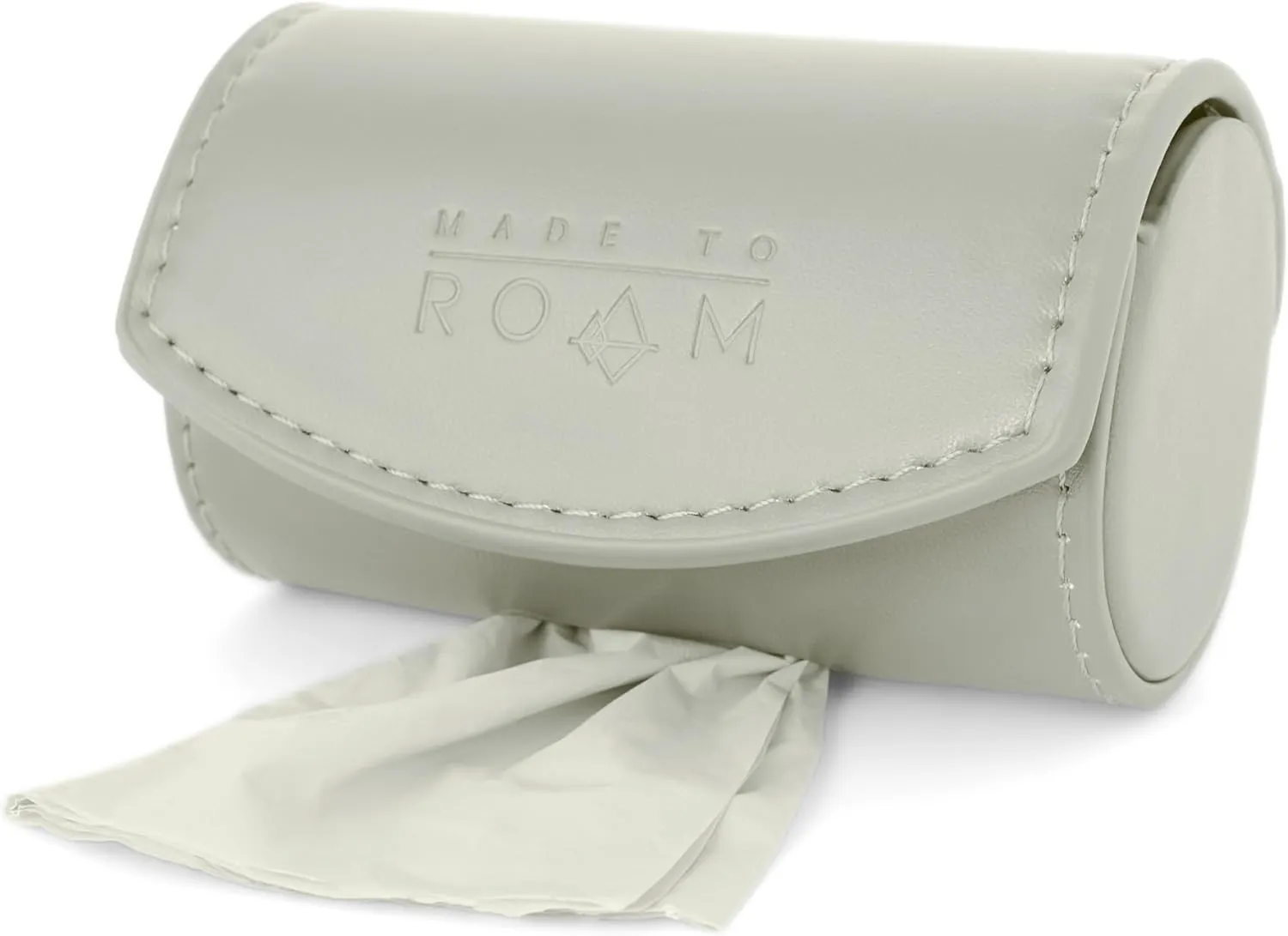 MADE TO ROAM On Dooty Pack - Premium Dog Poop Bag Holder for Leash, Vegan Leather Waste Bag Dispenser for Poop Bag Rolls - Washington Rain