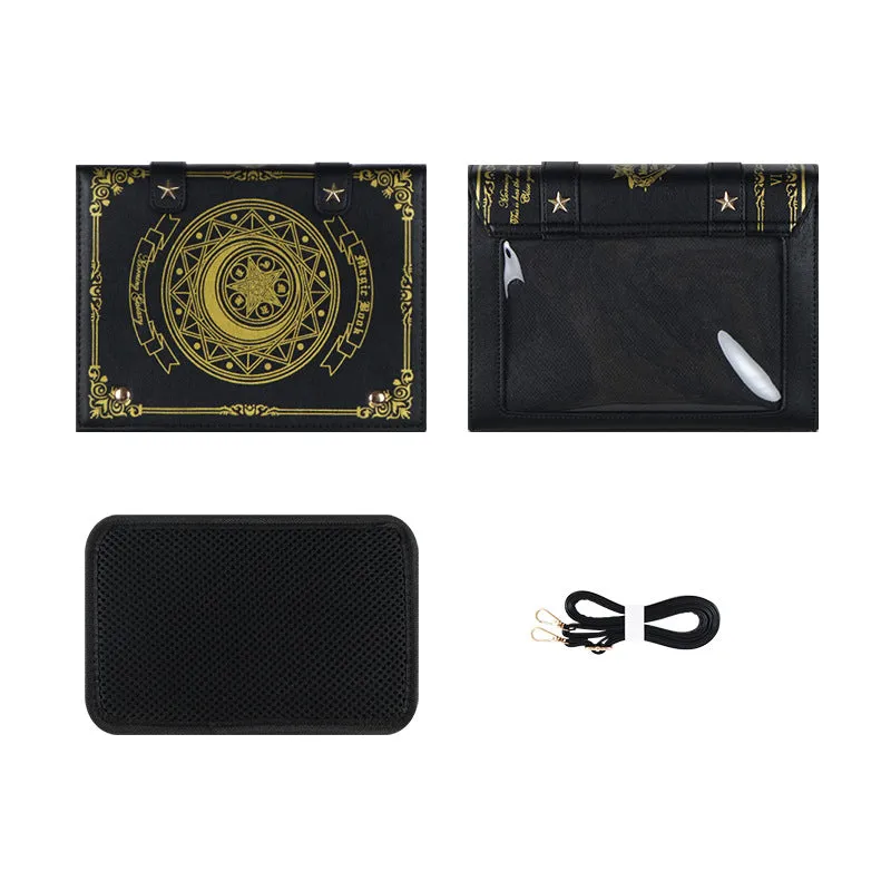 Magic Book Cartoon Bar Lady Retro Crossbody Bags
