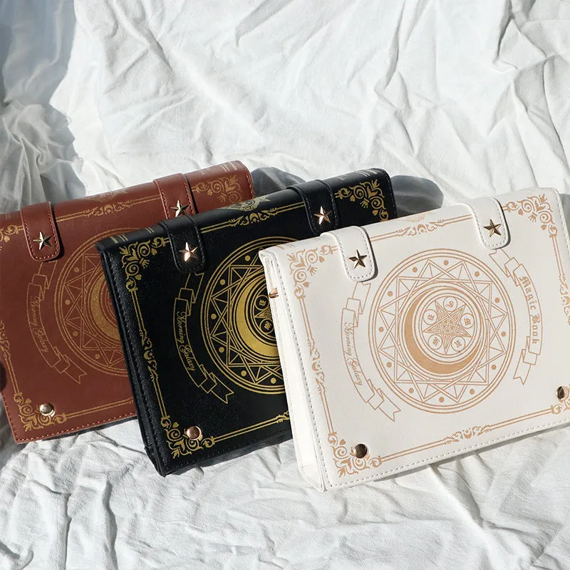 Magic Book Cartoon Bar Lady Retro Crossbody Bags