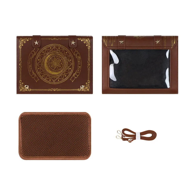 Magic Book Cartoon Bar Lady Retro Crossbody Bags