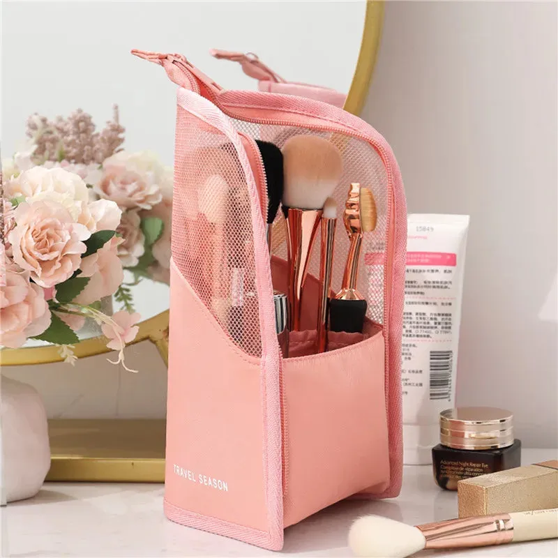 Makeup Brush Case Makeup Brush Holder (Black   Pink)