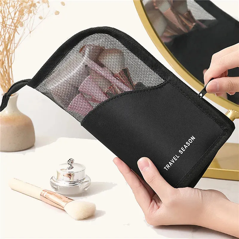 Makeup Brush Case Makeup Brush Holder (Black   Pink)