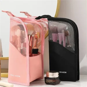 Makeup Brush Case Makeup Brush Holder (Black   Pink)