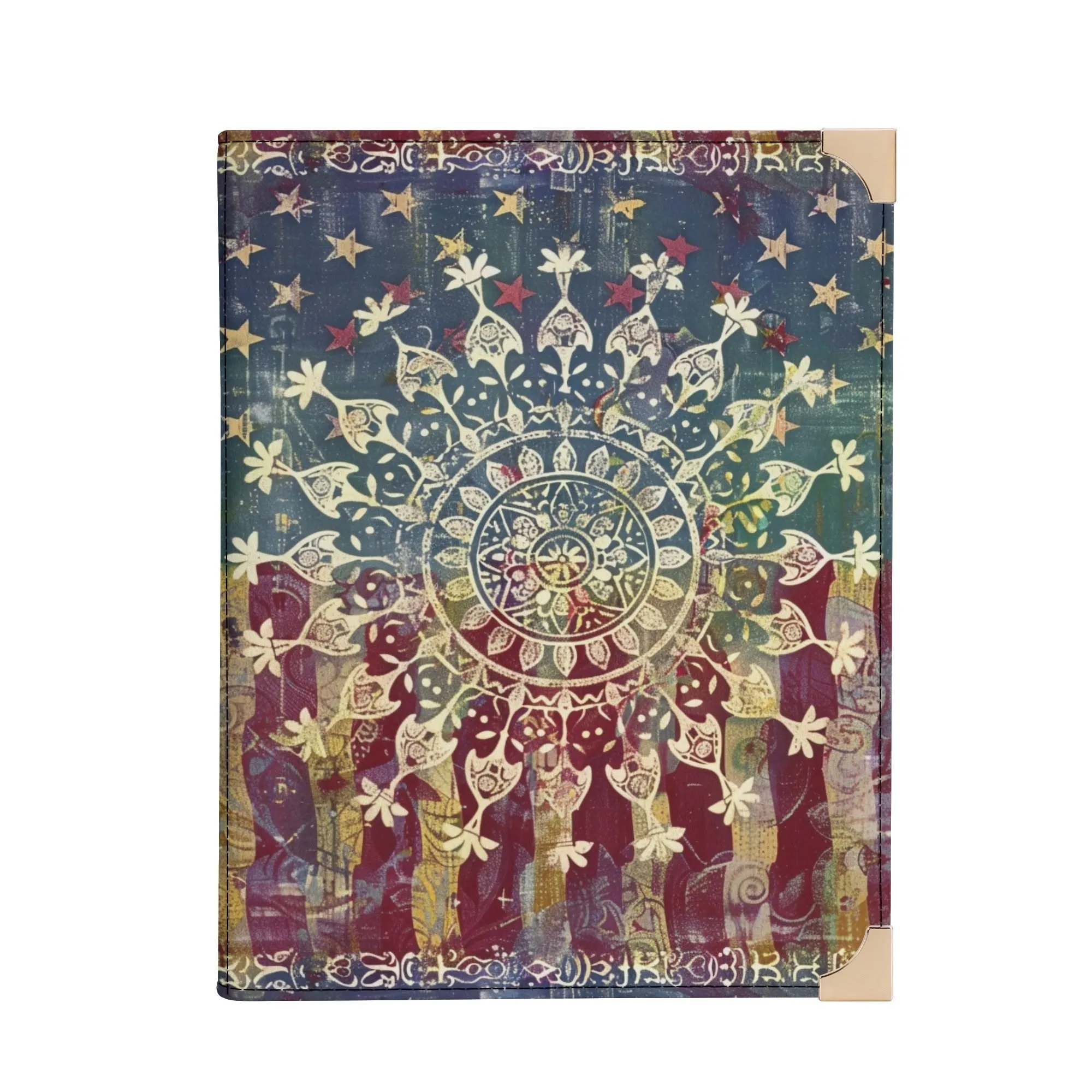 Mandala American Flag Bible Cover Purse – Vintage Style Crossbody Shoulder Bag in Red White and Blue