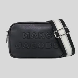 MARC JACOBS Flash Leather Crossbody Bag Black/Silver M0014465