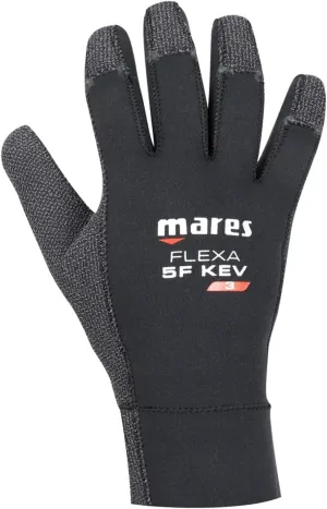 Mares Flexa 5F 3.0 3 mm Neoprene Scuba Diving Gloves | Kevlar Palm, Thumb and Fingertip Covers for Enhanced Grip | Underwater