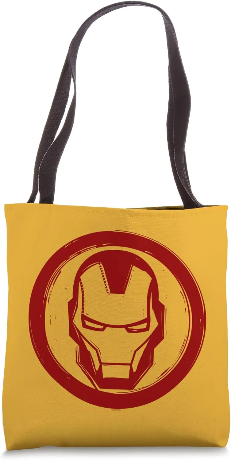 Marvel Iron Man Woodcut Logo Tote Bag