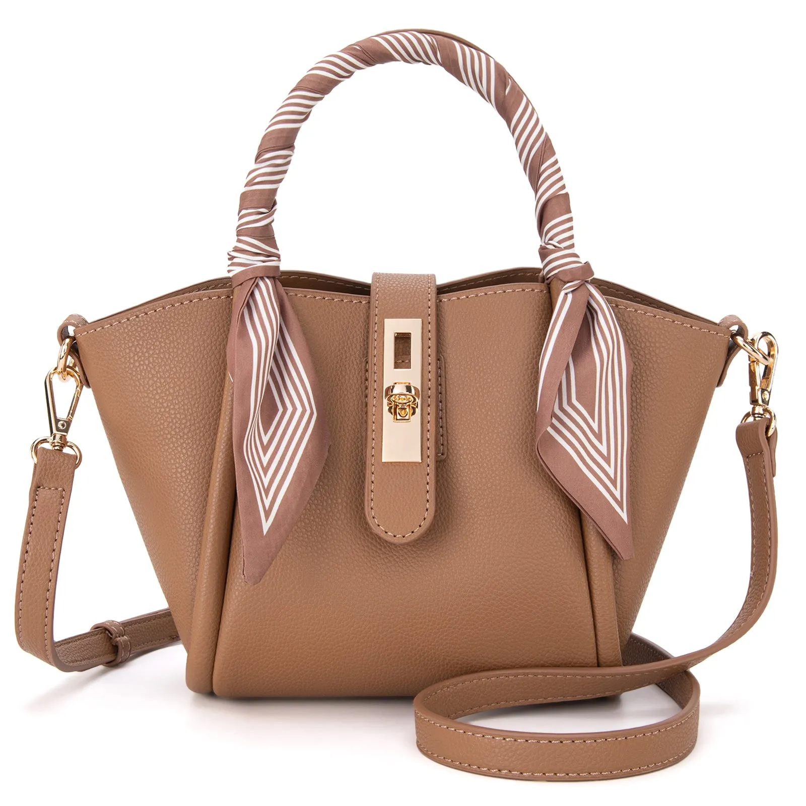 MC-406 Milan Chiva Small Tote Hand Bag Purse with Pouch for Women