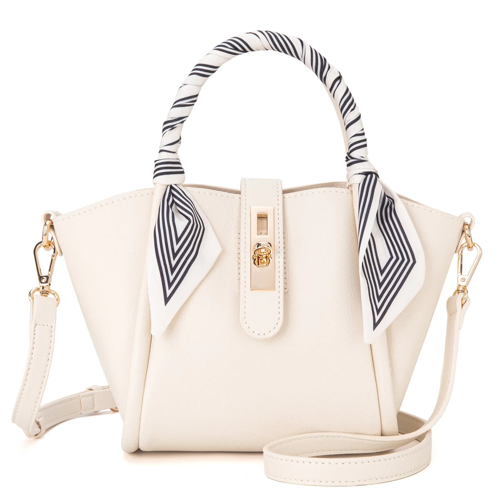 MC-406 Milan Chiva Small Tote Hand Bag Purse with Pouch for Women