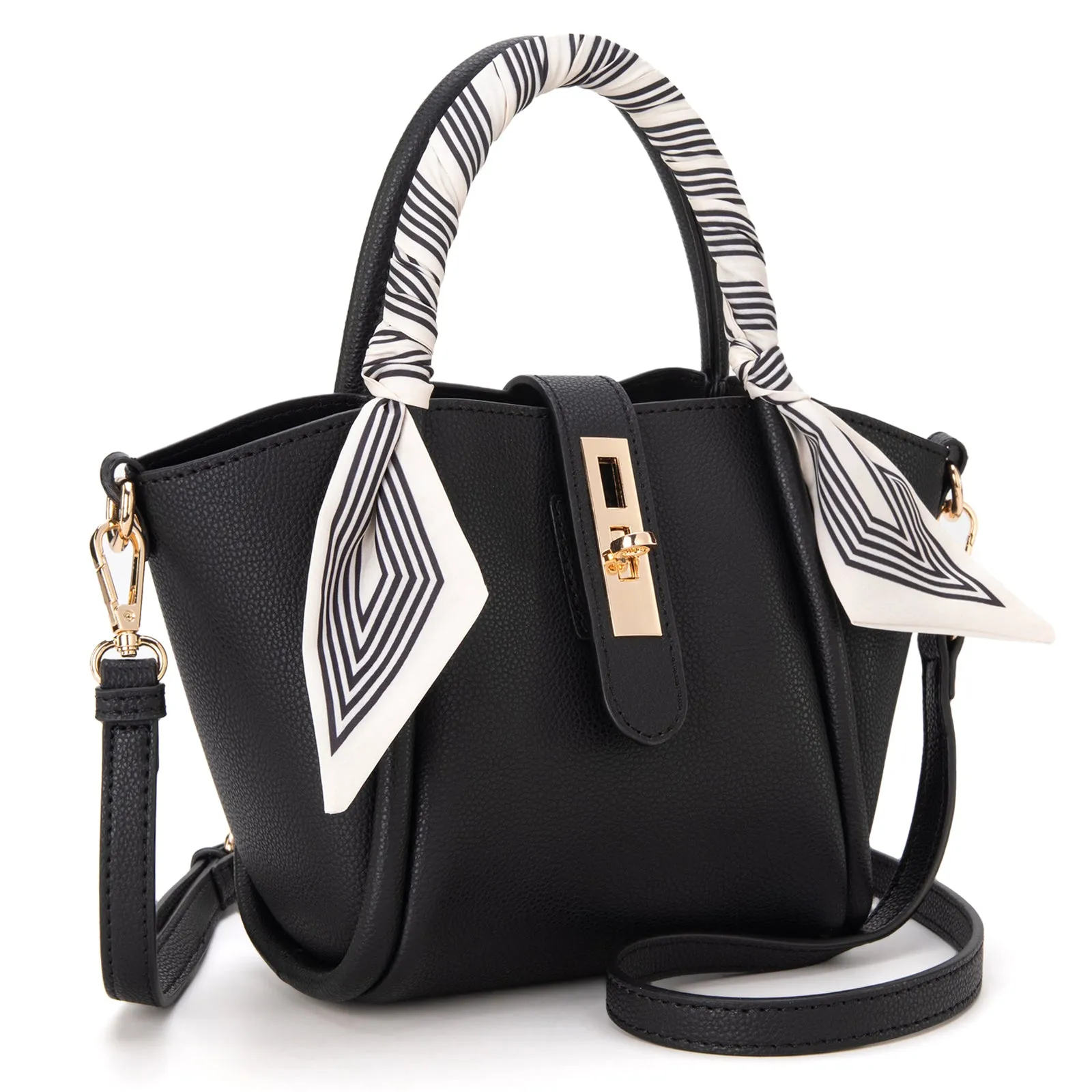 MC-406 Milan Chiva Small Tote Hand Bag Purse with Pouch for Women