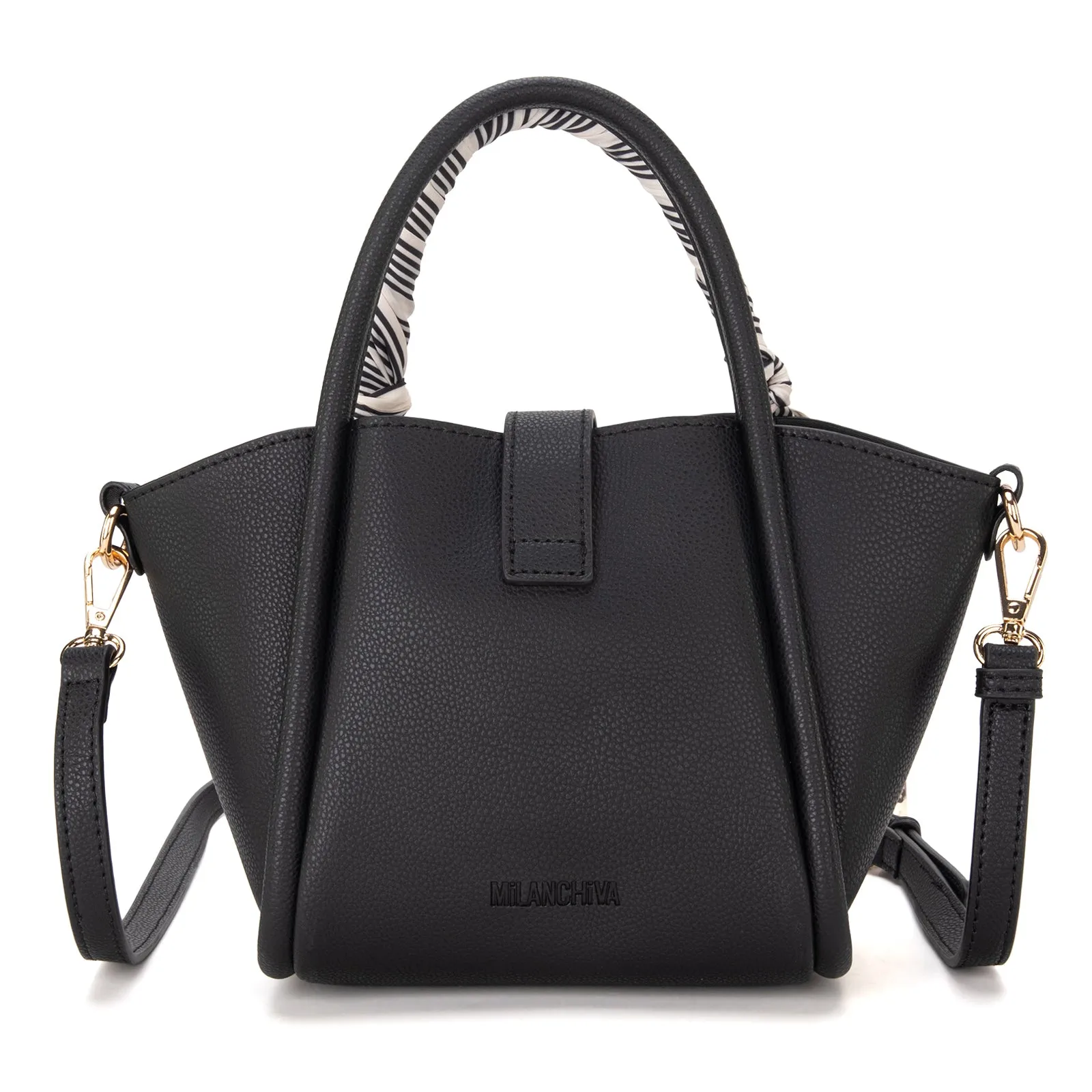 MC-406 Milan Chiva Small Tote Hand Bag Purse with Pouch for Women