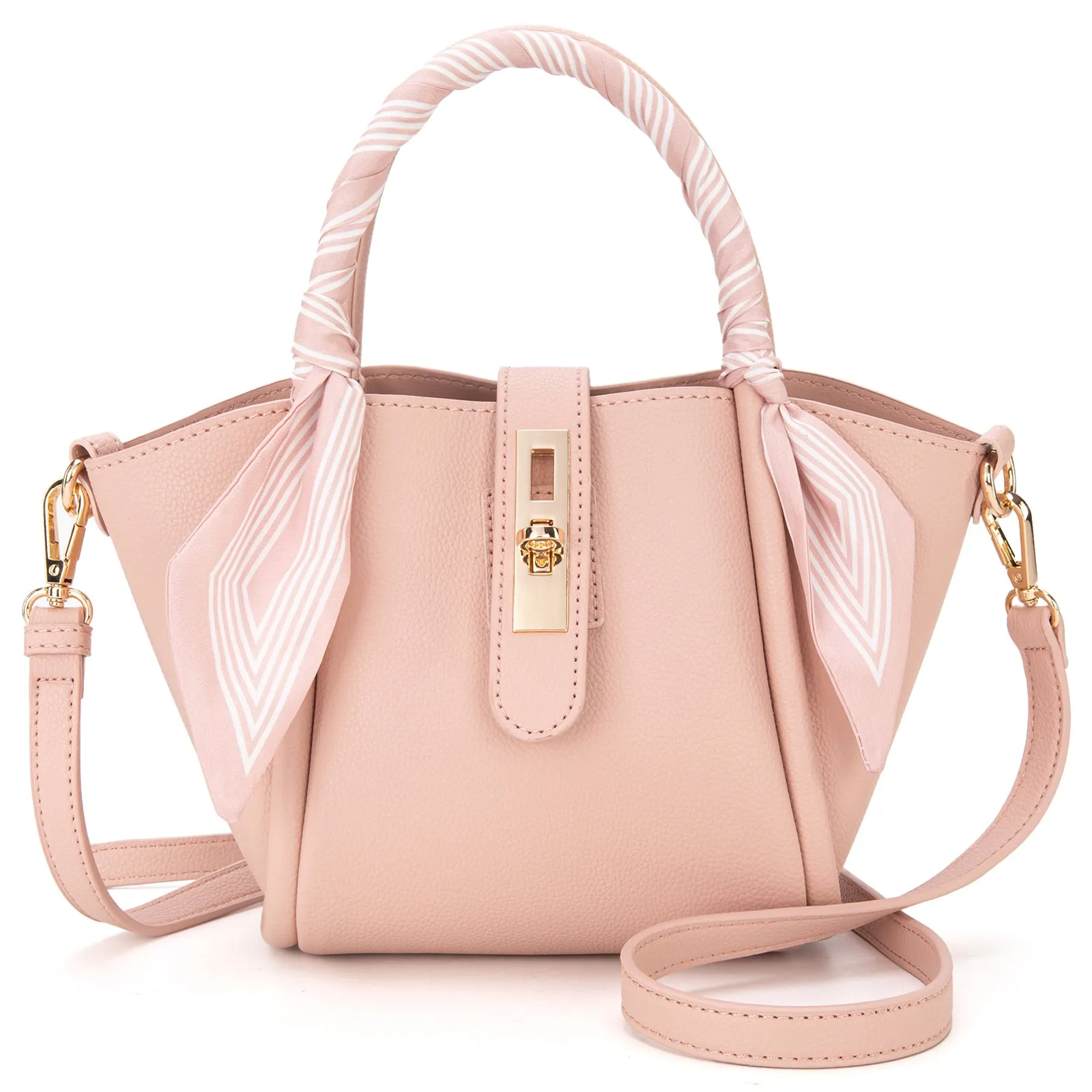 MC-406 Milan Chiva Small Tote Hand Bag Purse with Pouch for Women