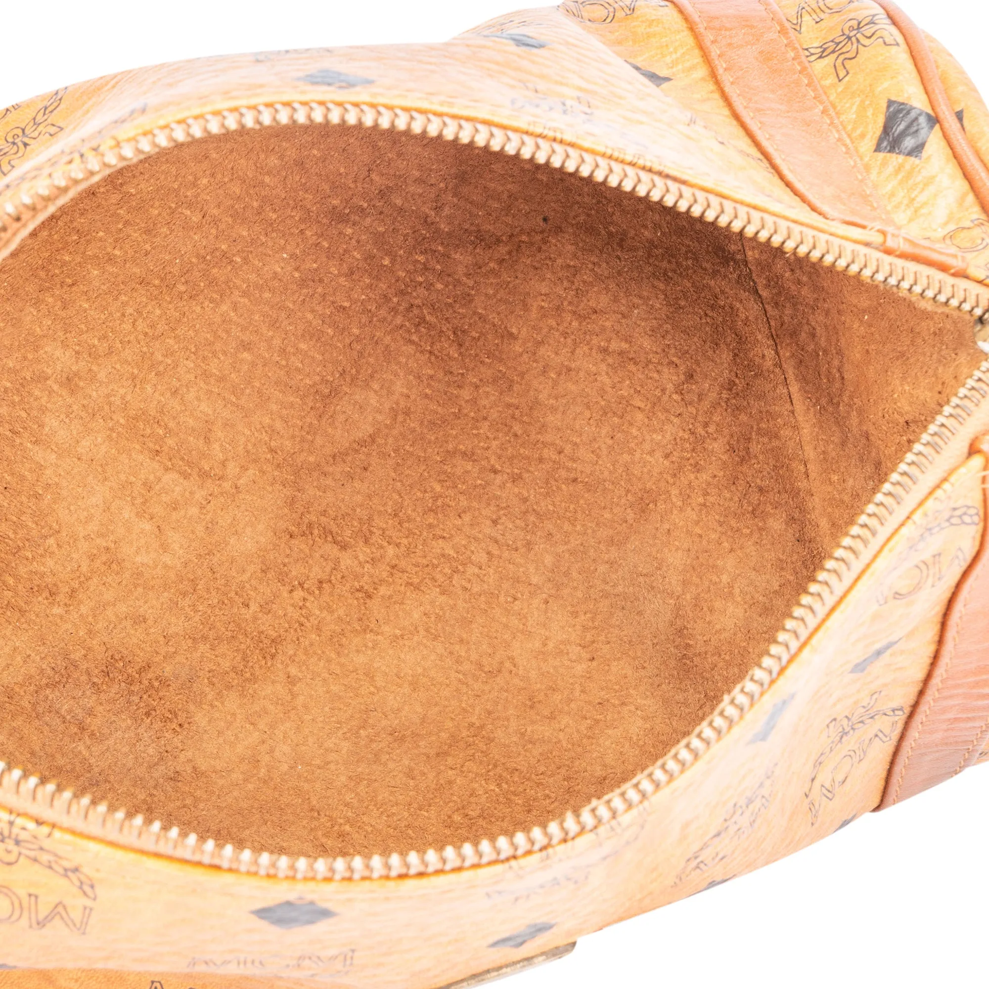 MCM Visetos Monogram Bowling Crossbody Bag