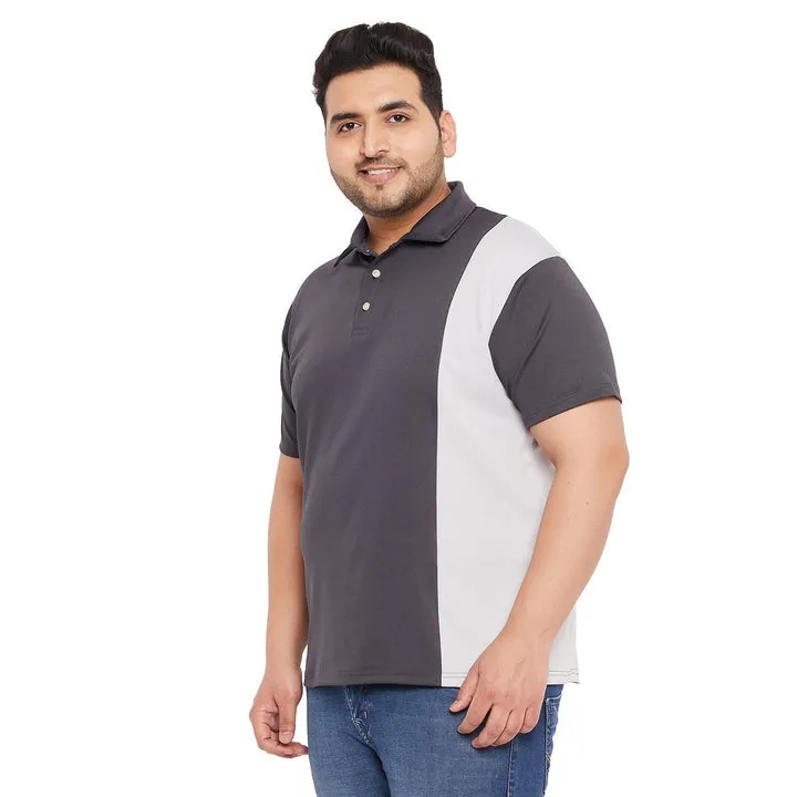 Men Plus Size Admiral-G Colorblock Polo Tshirt