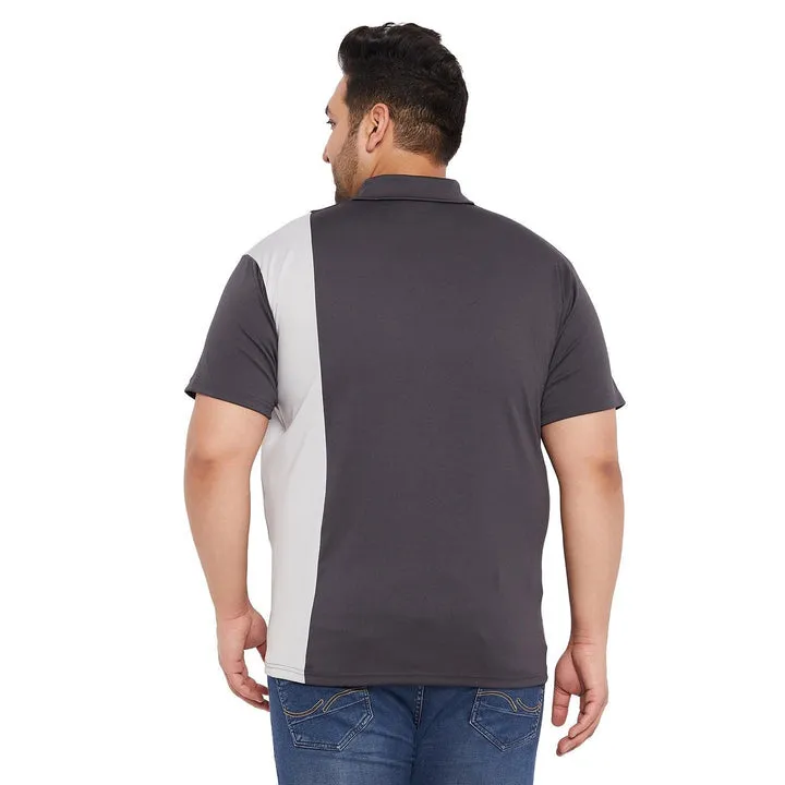 Men Plus Size Admiral-G Colorblock Polo Tshirt