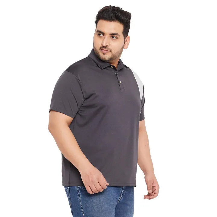 Men Plus Size Admiral-G Colorblock Polo Tshirt
